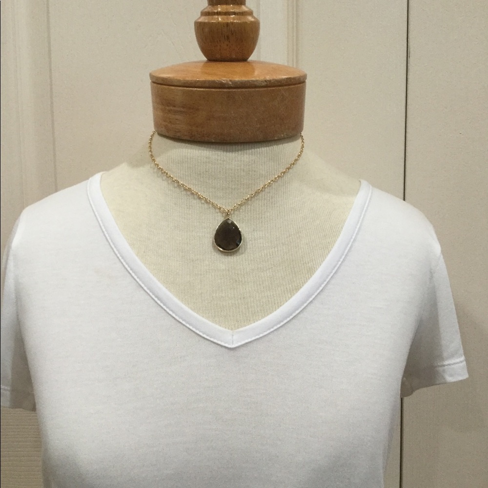 Smokey topaz pendant